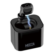MEDca Digital Hearing Aid Rechargeable - HD Sound Hearing Amplifier for Adults and Seniors w/Charging Base, Intelligent Noise Reduction - Single Hear Assist Unit for Either Right or Left Ear, Black