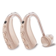 HIBRIQ Digital Rechargeable Hearing Aids for Seniors, 16-Channel with Noise Cancelling and 4 Listening Modes HH-1710