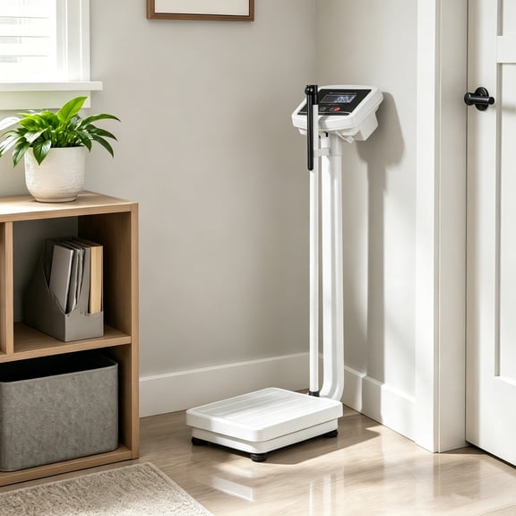 Digital Height and Weight Scale with Height Rod, 400 Lbs Capacity, Led Display, Lb/Kg Conversion