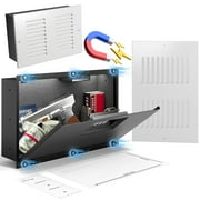 Digital Hidden Wall Mount Safe With Air Vent Cover, Magnetic Small Wall Safes Between The Studs 16" Center For Home Closet