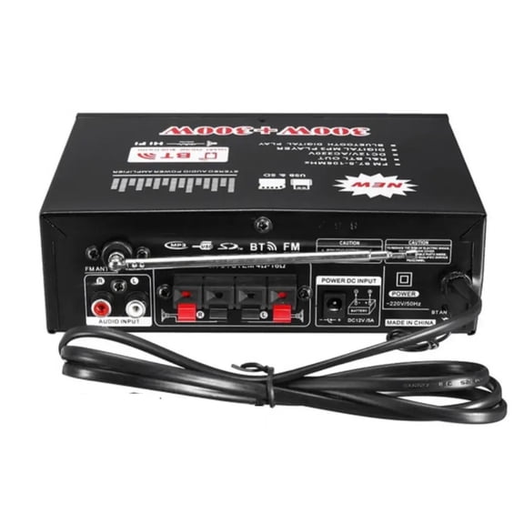 Digital Home Amplifiers Display 300W+300W Digital HIFI Stereo Power Amplifier 2 Channel