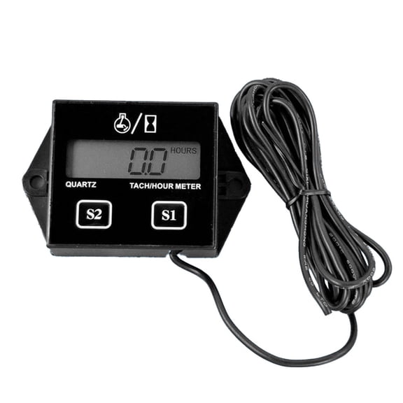 Digital Hour Counter and Tachometer for Lawn Mowers Generators Chainsaws