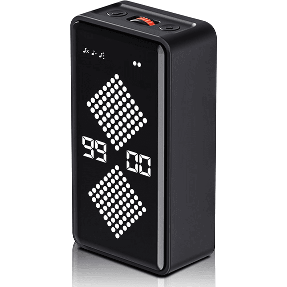 Digital Hourglass Timer, Magnetic Visual Focus Timers with Adjustable Alarm Volume & LED Display, Desk Flip Timer for Study,Work, Kitchen