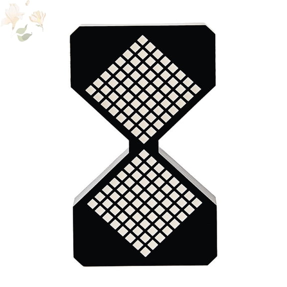 Digital Hourglass Timer with Pressure Sensor LED Display for Kitchen and Room Decor Black