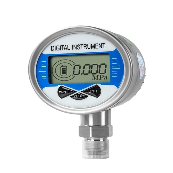 Digital Hydraulic Pressure Gau M20*1.5 Water Pressure Meter, Air Oil Pressure Gau 60mm Radial Liquid Fuel Digital Manometer ,Easy to Use - G1-4 RADIAL_0-30KPA