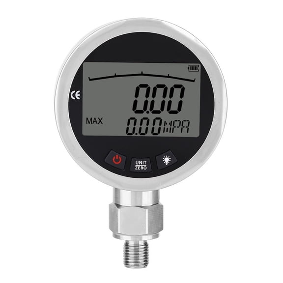 Digital Hydraulic Pressure Gauge 400BAR Measuring Instrument Tester Meter With Connector Digital Manometer ,Portable