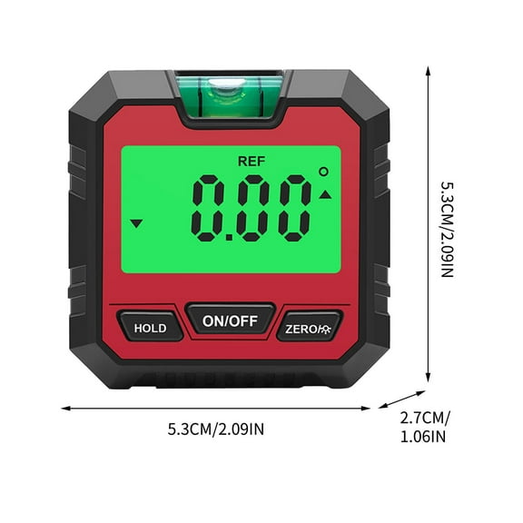 Digital Inclinometer 0.05° Precision - Magnetic Base Angle Finder with Backlight for Woodworking/Auto Repair