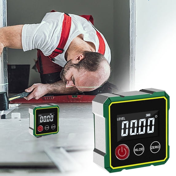 Digital Inclinometer Angle Gauge,Intelligent Laser Level with Magnetic Base,High Precision 360 Degree Digital Protractor for Construction,Woodworking,Metalworking, and Engineering Measurement Tools
