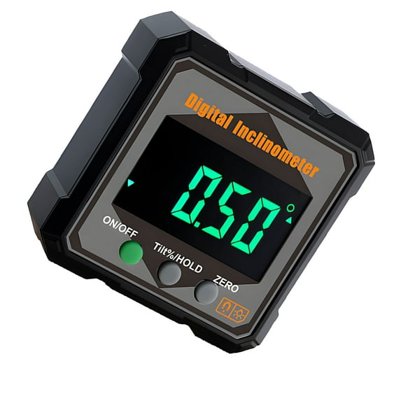Digital Inclinometer Levels Box Double Mode Measurement 360 Rotating Screen LED Backlights For Woodworking