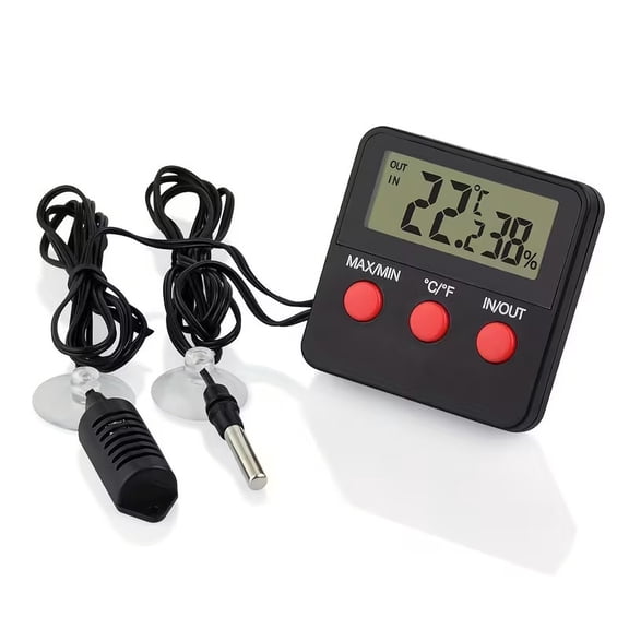 Digital Incubator Thermohygrometer with Probe for Egg Hatching & Pet Habitat