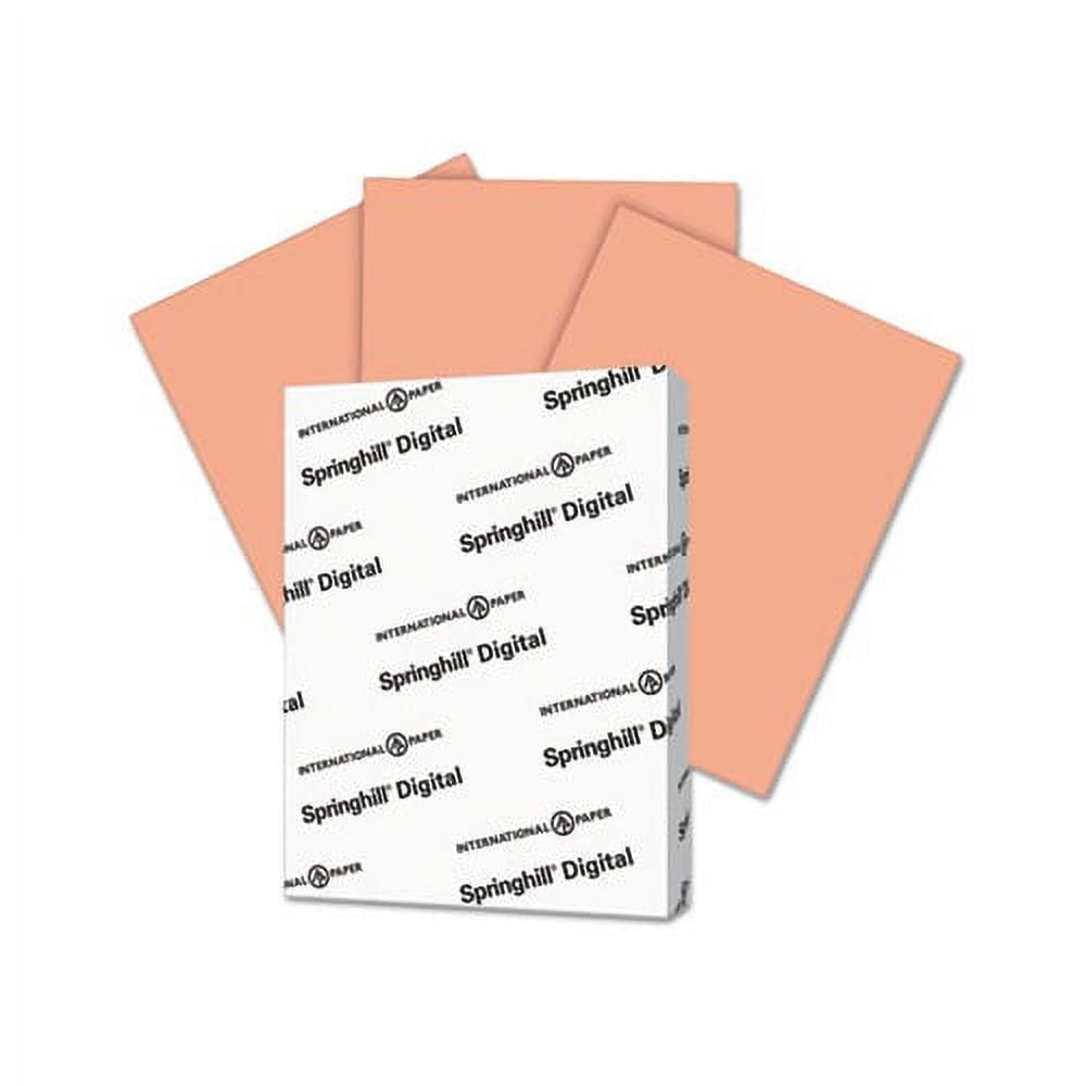 SPRINGHILL Digital Index Color Card Stock 110lb, 8.5 x 11, Salmon, 250/Pack