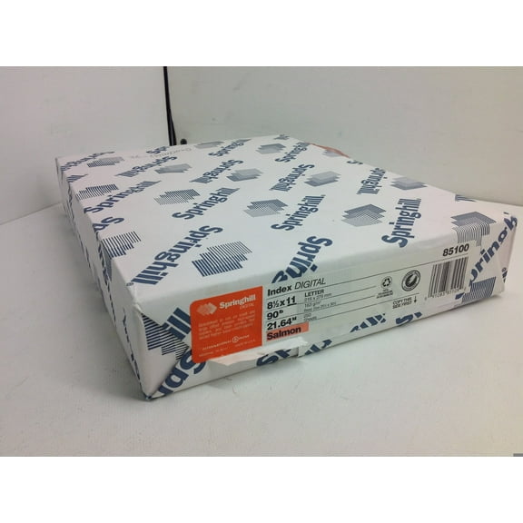 International Paper 085100 Digital Index Color Card Stock, 90 Lb, 8 1/2 X 11, Salmon, 250 Sheets/pack