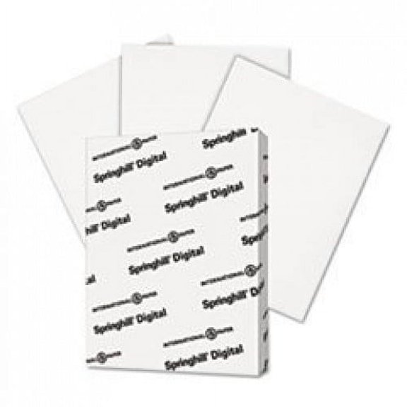 Digital Index White Card Stock, 90 Lb, 8 1/2 X 11, 250 Sheets/pack By: Springhill