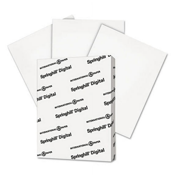 Digital Index White Card Stock, 92 Bright, 110 lb Index Weight, 8.5 x 11, White, 250/Pack | Bundle of 10 Packs