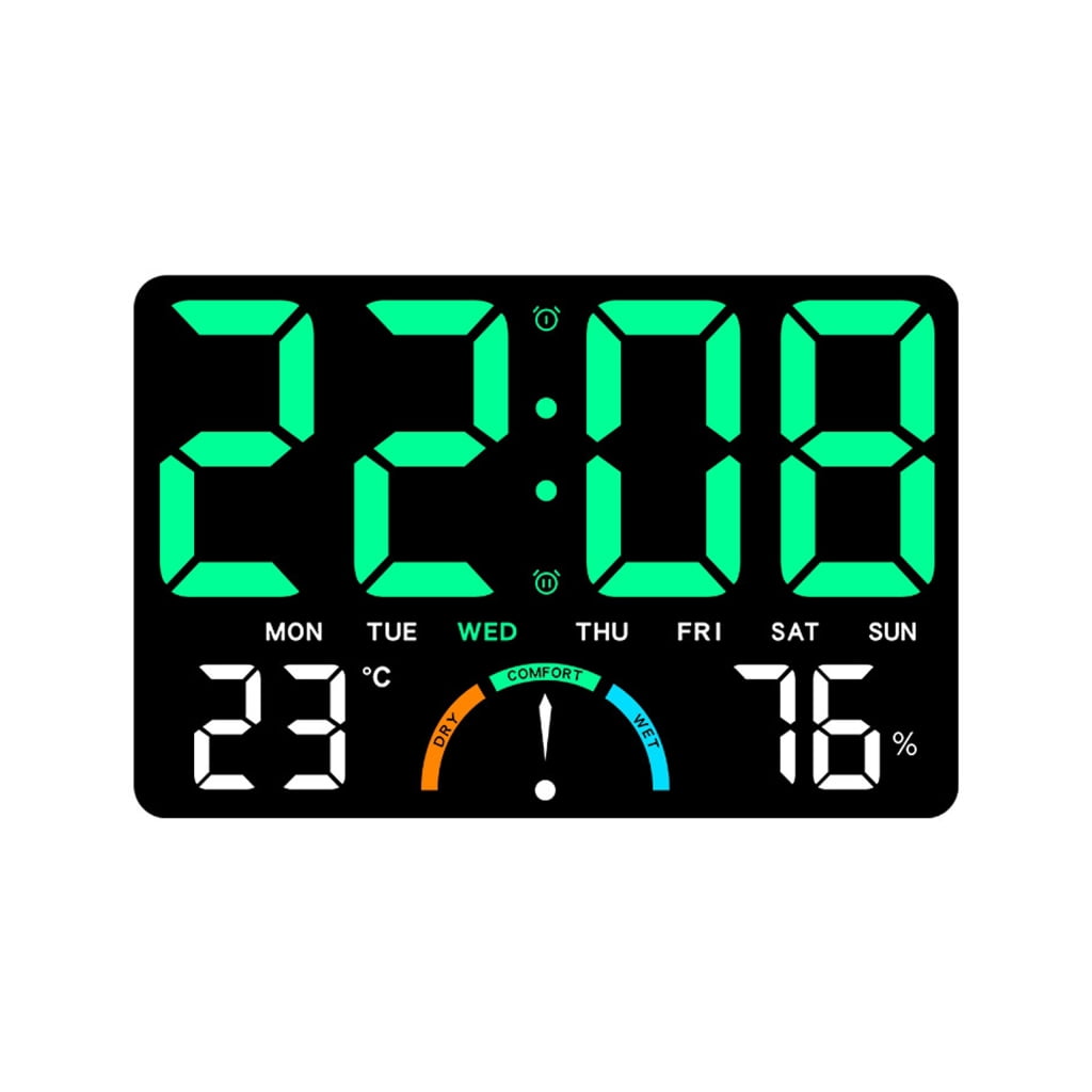 Wall Desk Digital Hygrometer Thermometers Weather Stations with LED Indicator And Temperature Trend Alert