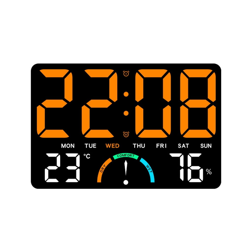 Wall Desk Digital Hygrometer Thermometers Weather Stations with LED Indicator And Temperature Trend Alert
