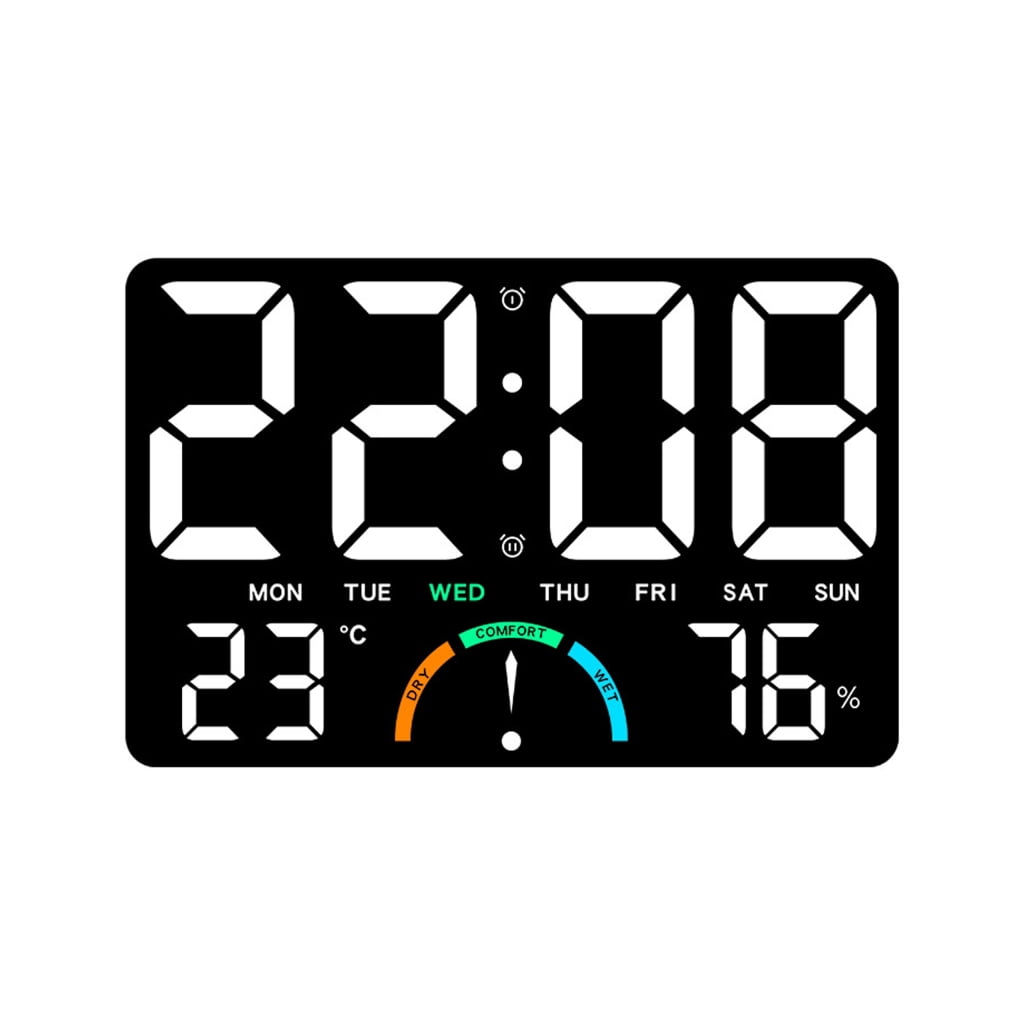 Wall Desk Digital Hygrometer Thermometers Weather Stations with LED Indicator And Temperature Trend Alert