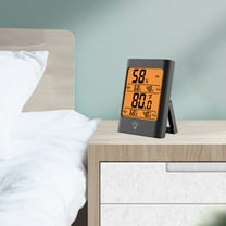 Digital Indoor Thermometer Hygrometer - LCD Temperature & Humidity Monitor for Home, Greenhouse, Baby Room, or Office, Accurate Mini Weather Station