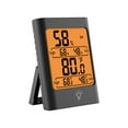thumbnail image 1 of Digital Indoor Thermometer Hygrometer with Touch Backlight, Max/Min Records, Humidity Snug Reminder for Home, Greenhouse, Vegetable Sheds, 1 of 5
