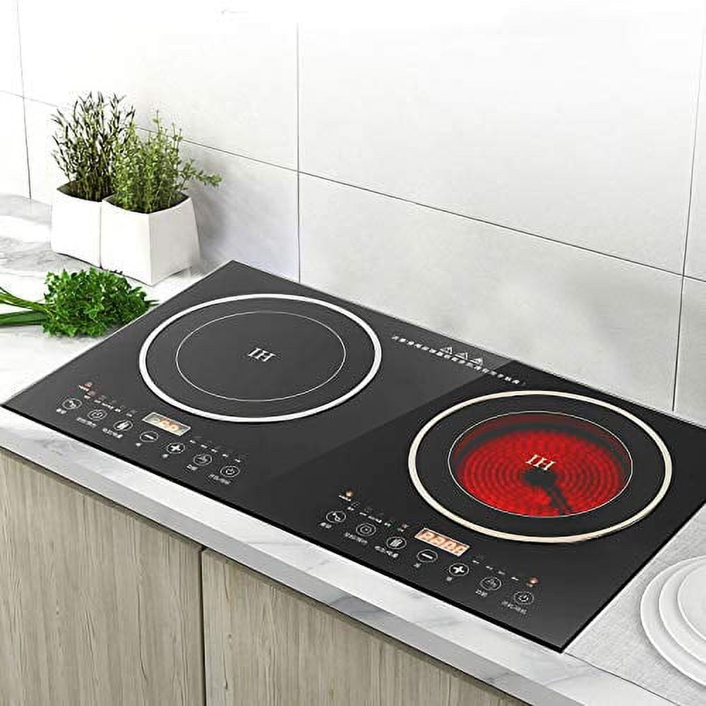 Digital Induction Cooktop,2600W 110V Double Burners Electric Stove ...