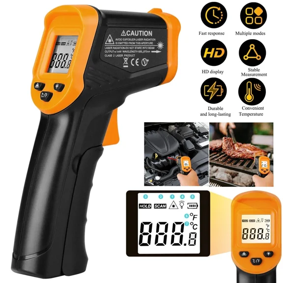 Digital Infrared Thermometer Temperature Gun Laser Ir Cooking -50C-550C