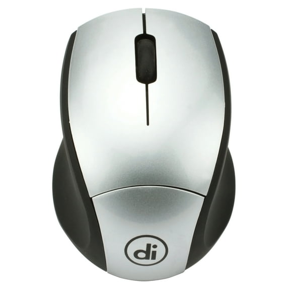 Digital Innovations EasyGlide Wireless Travel Mouse - Optical - Wireless - 30 ft - Radio Frequency - 2.40 GHz - Silver, Black - USB - 1000 dpi - Scroll Wheel - 3 Button(s) - Symmetrical