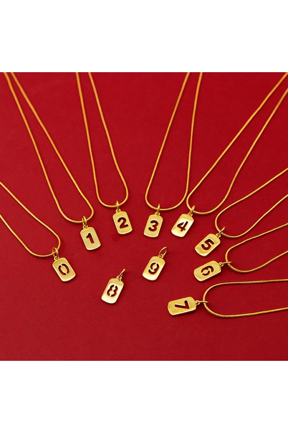 Digital Ins Cold Wind Clavicle Chain