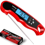 Digital Instant Read Meat Thermometer Waterproof Kitchen Food Cooking Thermometer with Backlight LCD Best Ultra-Fast Electric Meat Thermometer Probe for BBQ Smoker Roasting Turkey,Chilli