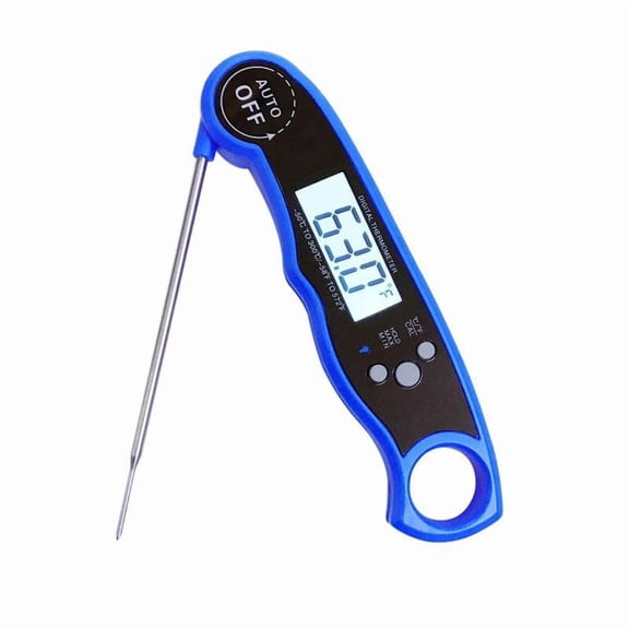 Digital Instant Read Meat Thermometer – Waterproof Kitchen Food Cooking Thermometer with Backlight LCD – Best Ultra-Fast Electric Meat Thermometer Probe for BBQ Smoker Roasting Turkey,Chilli
