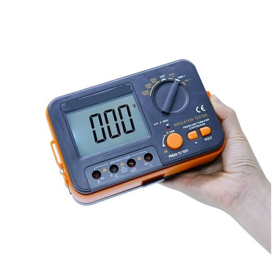 Digital Insulation Resistance Meter Tester Megohmmeter Ohmmeter Voltmeter DVM 1000V 2G W/ LCD Backlight