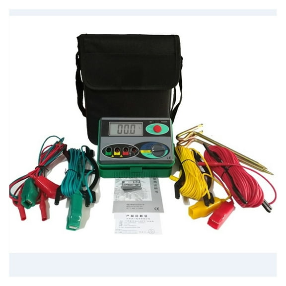 Digital Insulation Resistance Tester Earth Ground Resistance 0-2000 Ohm Meter Megohmmeter Voltage ,Easy to Use