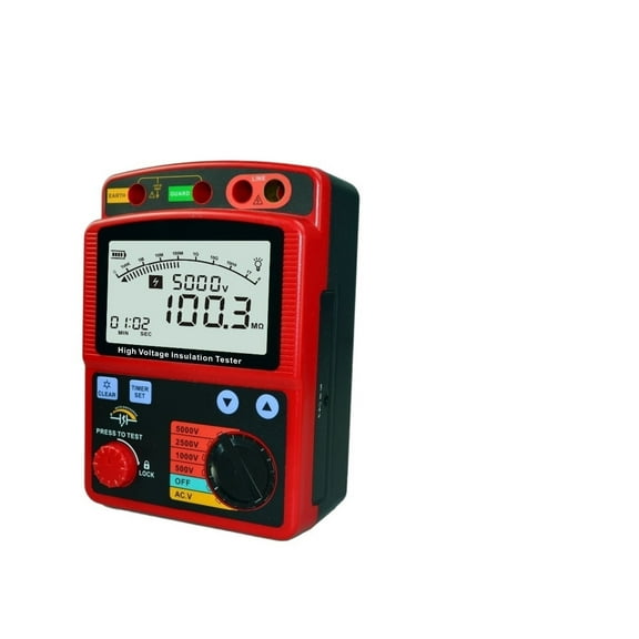 Digital Insulation Resistance Tester Meter Megohmmeter 5000V Insulation Ohm Voltmeter