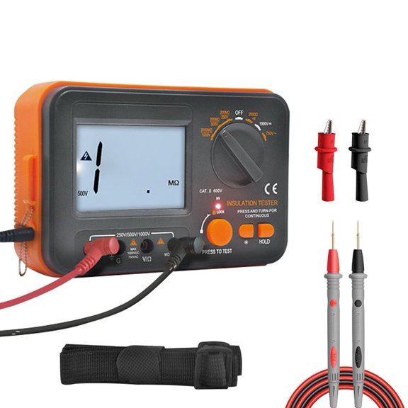 Digital Insulation Tester 250/500/1000V DC Voltage/Resistance/Continuity Tester