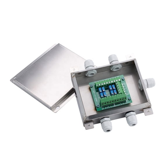Digital Junction Box Adjustable Voltage 6-Wire Stainless Steel For Weight Scale, Stainless Steel Digital Junction Box ,Easy to Use - ANALOG 10 WIRE_A