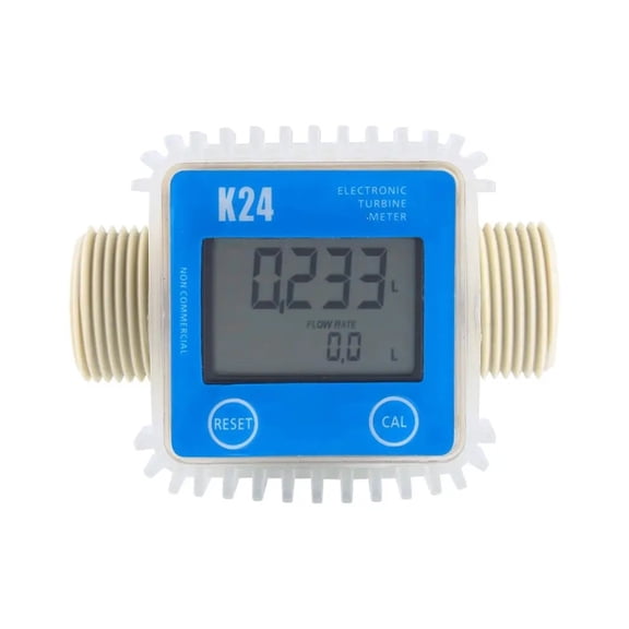 Digital K24 Oil Fuel Flow Meter Gau LCD Fuel Flow Meter Chemicals Water Sea Liquid Flow Meters Measuring Tools ,Accurate Measurement