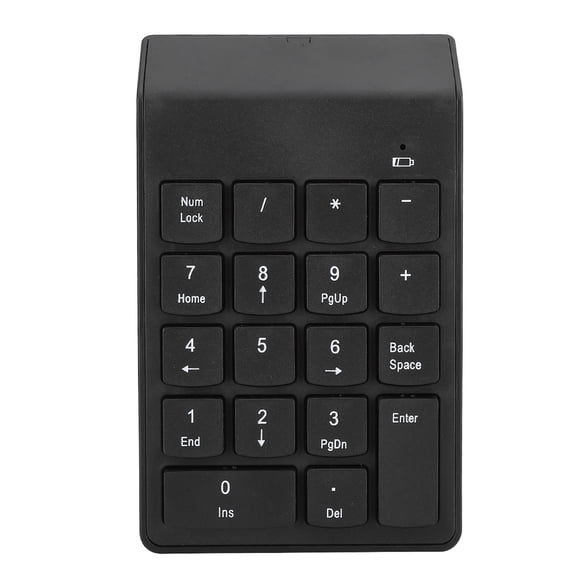 Digital Keyboard 10 Meter Wireless Digital Keyboard 18 Keys Mini USB Keyboard For Laptop Black