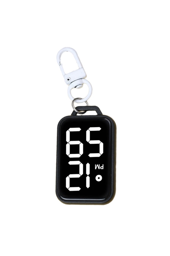 Digital Keychain Pocket Watch Portable Timekeeping Device For Study Exam Plastic Miniature LED Electronic Clock Gift