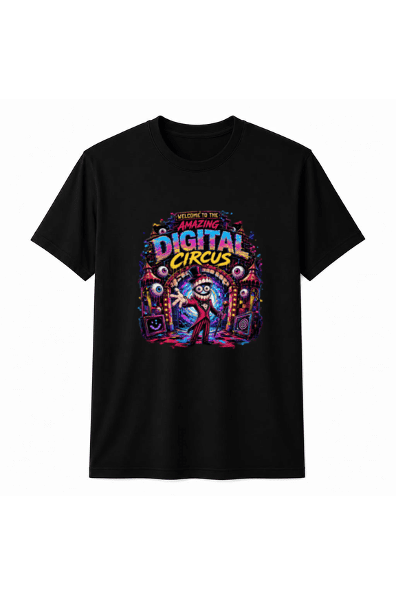 Digital Kids Cartoon The Funny Amazing Circus Jester Ringmaster Vibe Unisex T-Shirt, for men & women, up to size 5XL