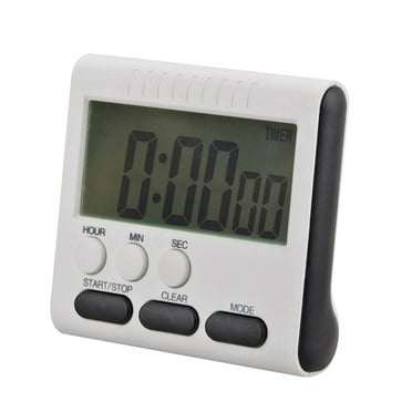 Loud Alarm Digital Timer with Large LCD Display Easy to Operate for Kitchen Cooking Black Plastic