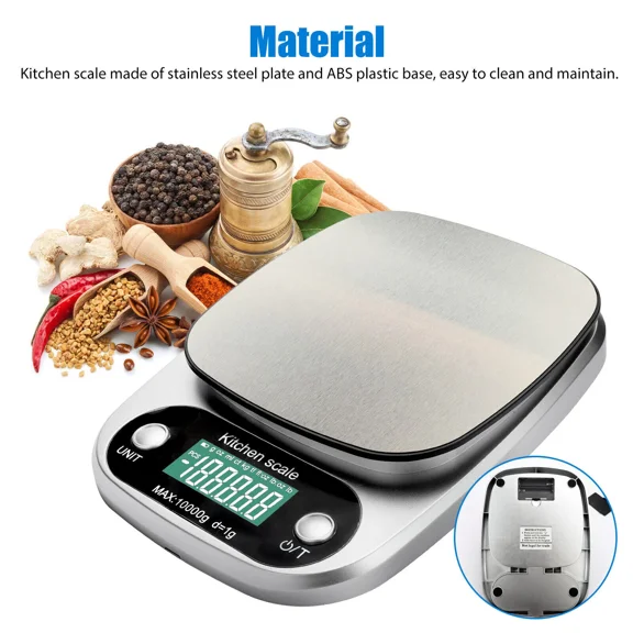 Digital Kitchen Food Diet Scale Multifunction Weight Balance 22Lbs/1G 0.04Oz-