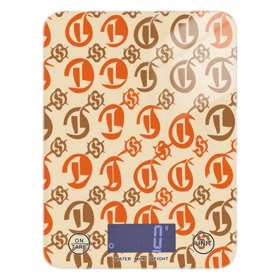 Digital Kitchen Food Scale Weight Grams Oz for Baking Cooking Coffee 11lb 0.05oz/1g Glass Fun Sign