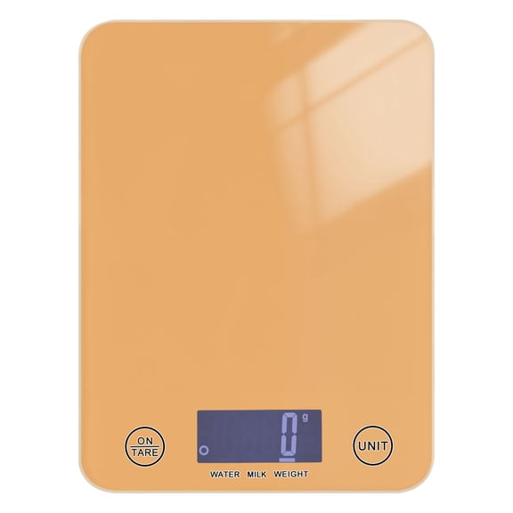 Digital Kitchen Food Scale Weight Grams Oz for Baking Cooking Coffee 11lb 0.05oz/1g Glass Summer Tan