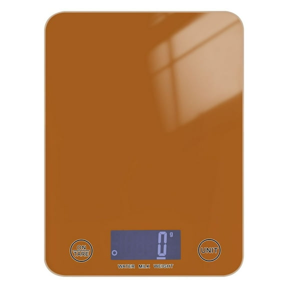 Digital Kitchen Food Scale Weight Grams Oz for Baking Cooking Coffee 11lb 0.05oz/1g Glass Umber