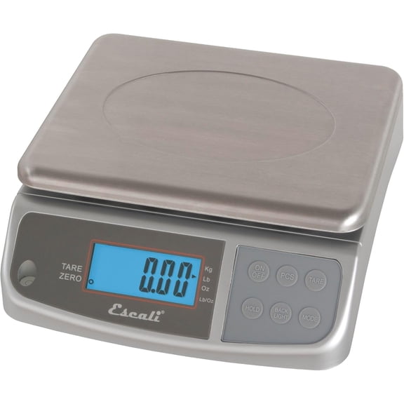 Digital Kitchen & Industrial Scale, 66 lb Capacity, Dual Display, Spill-Proof, Stainless Steel, NSF Certified