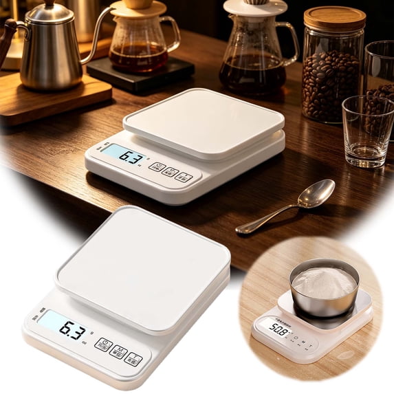 Digital Kitchen Scale 10kg/1g with Backlit LCD for Cooking Baking