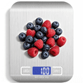 thumbnail image 1 of Digital Kitchen Scale, 5000g/1g High Precision Food Scale, Stainless Steel Digital Cooking Scale with Tare Function & Unit Conversion, LCD Display Electronic Scale for Baking, Cooking, Meal Prep, 1 of 7