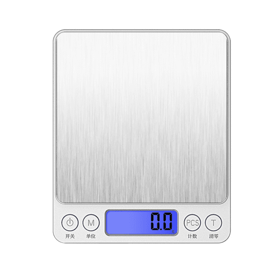 Digital Kitchen Scale, 3kg/0.1g High Precision Food Scale with LCD Display, Tare & Unit Conversion for Baking, Cooking
