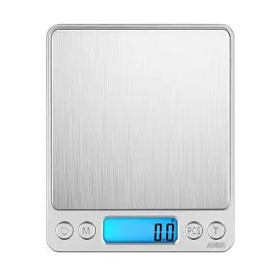 Digital Kitchen Scale 3kg/0.1g Mini Pocket Cooking Food Scales Stainless Steel Jewelry Scale With Back-Lit LCD Display ,Smart Design