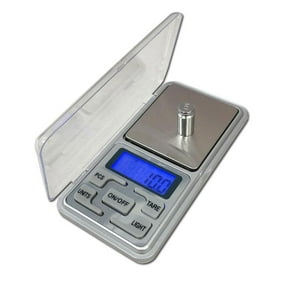 Digital Kitchen Scale 500g x 0.01g, Mini Jewelry Scale with Blue Backlit LCD, Stainless Steel Food Weighing Scale for Baking, Cooking, Portion Control, Lab Experiments