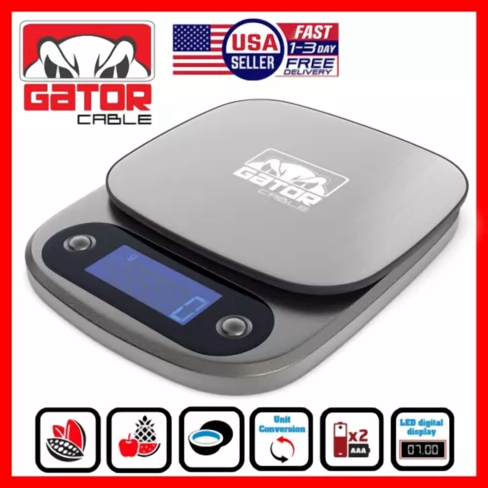 Digital Kitchen Scale Food Diet Multifunction Weight Balance 10,000G ...